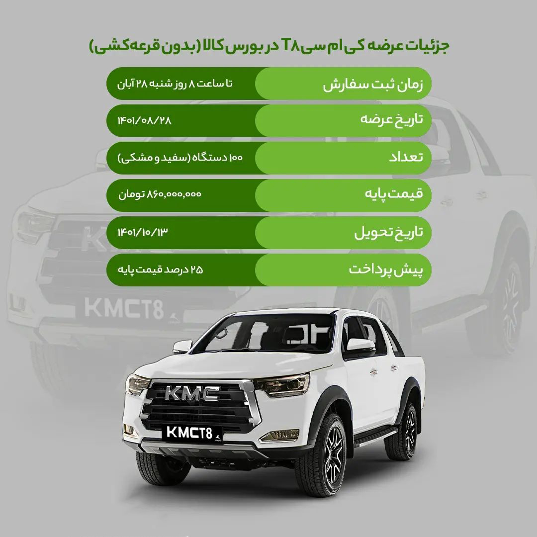 خرید بدون قرعه کشی KMC T8