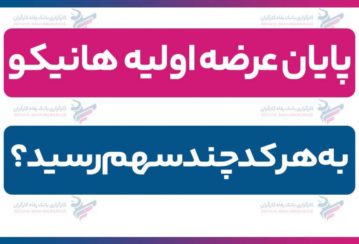 پایان عرضه اولیه هانیکو| به هر کد چند سهم رسید؟