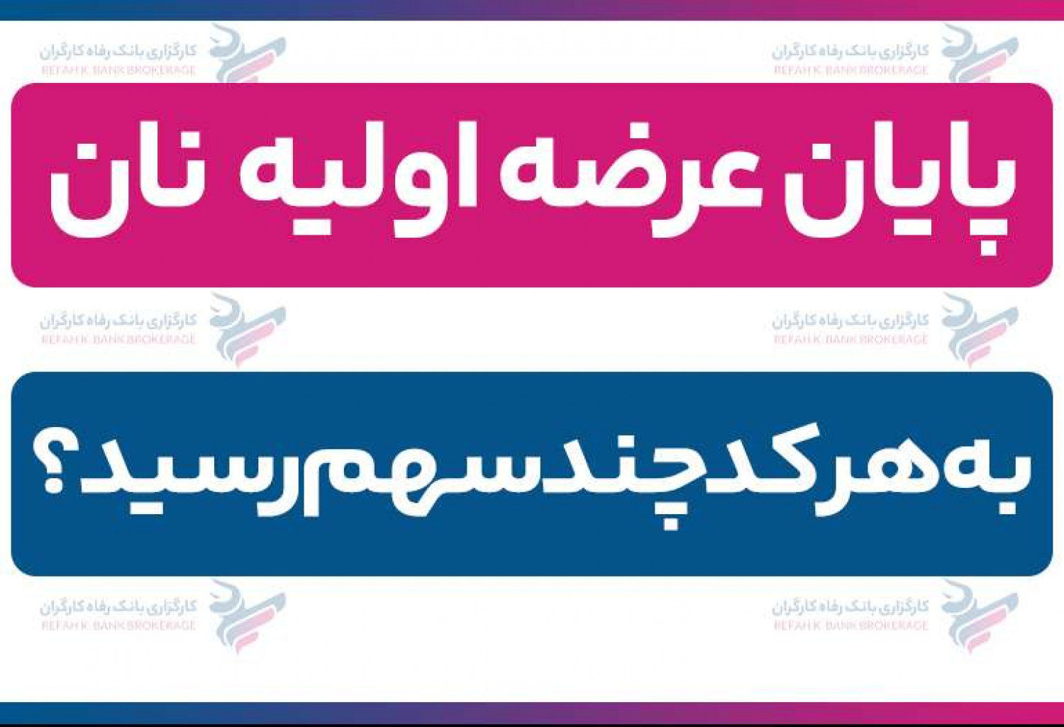پایان عرضه اولیه نان | به هر کد چند سهم رسید؟