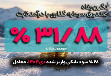 سود واریز شده دی 1404 | صندوق سرمایه گذاری نگین رفاه