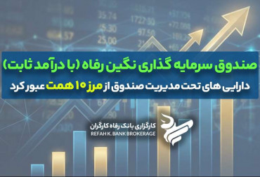 عبور دارایی‌های تحت مدیریت صندوق سرمایه‌گذاری نگین رفاه از مرز ۱۰ همت